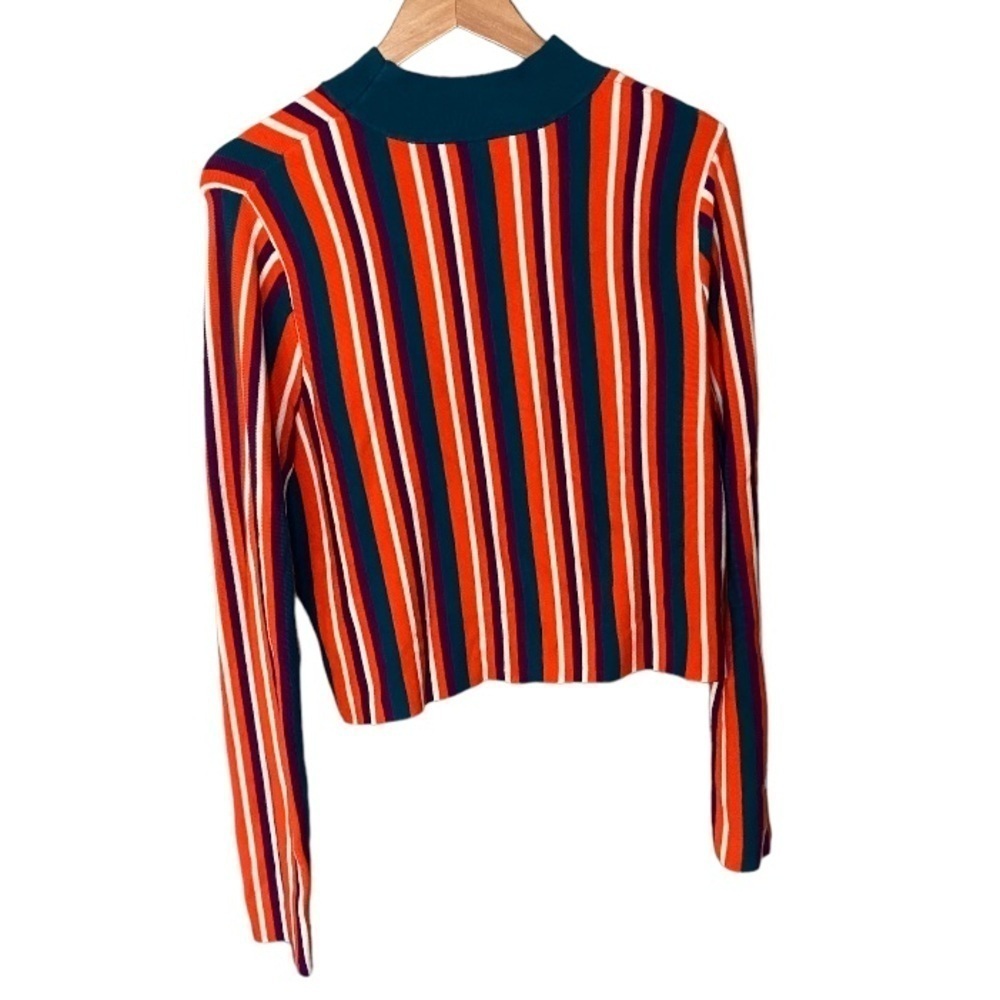 Victor Glemaud for Target Retro Striped Mock Neck Sweater - Picture 4 of 11